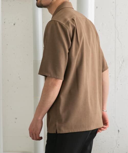 ROSSO 半袖シャツ ベージュ URBAN RESEARCH ROSSO 「URBAN ROSSO」 半袖ブラウス FREE