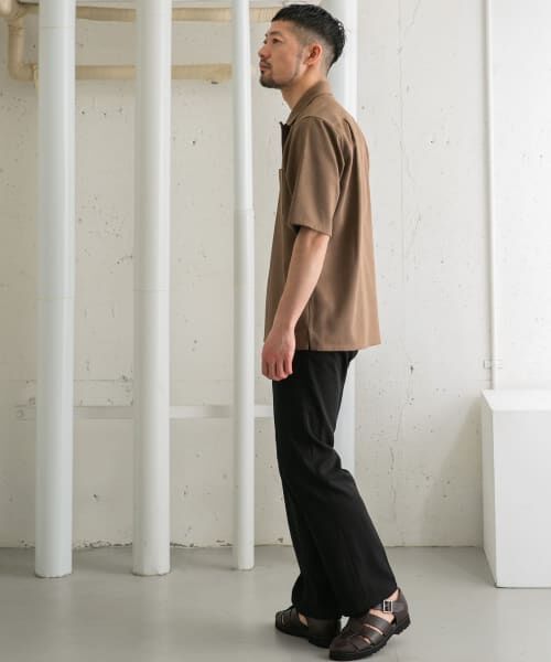 ROSSO 半袖シャツ ベージュ URBAN RESEARCH ROSSO 「URBAN ROSSO」 半袖ブラウス FREE