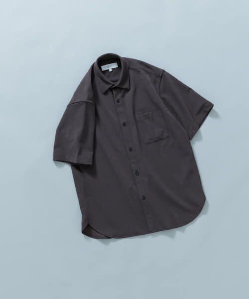 ＊＊URBAN RESEARCH ROSSO / アーバンリサーチ ロッソ シャツ・ブラウス | 『セットアップ対応/XLサイズあり』コンフォータブルドライショートスリーブシャツ（CHARCOAL）