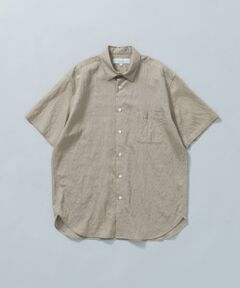 『WEB限定』『XLサイズあり』ストライプレギュラーカラー半袖シャツ