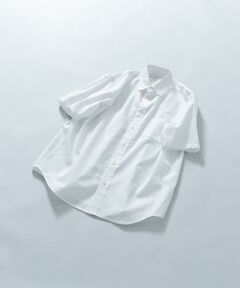 『XLサイズあり』リラックスコットンリネンレギュラーカラー半袖シャツ