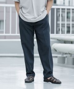 『WEB限定』『セットアップ対応/XLサイズあり』リネンライクリラックステーパードパンツ