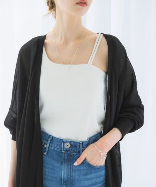 ＊＊URBAN RESEARCH ROSSO / アーバンリサーチ ロッソ タンクトップ | 抗菌防臭カップ付デザインタンクトップ（off）