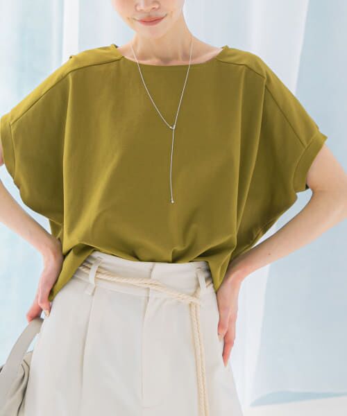 ＊＊URBAN RESEARCH ROSSO / アーバンリサーチ ロッソ Tシャツ | UVカットドルマンスリーブプルオーバー（PISTACHIO）