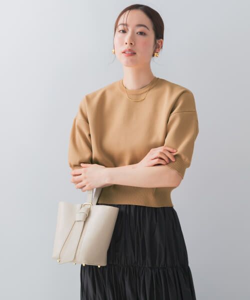URBAN RESERCH ウォッシャブルミラノリブプルオーバー URBAN RESEARCH ROSSO｜F by ROSSO ウォッシャブルミラノリブ