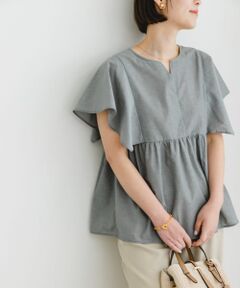 『UR TECH』F by ROSSO　スクエアスリーブブラウス