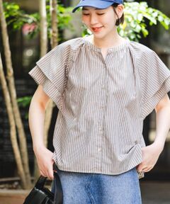 ＊＊URBAN RESEARCH ROSSO / アーバンリサーチ ロッソ シャツ・ブラウス | リンネル8月号掲載『UR TECH』F by ROSSO　フレアスリーブブラウス