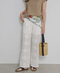 F by ROSSO　レースイージーパンツ