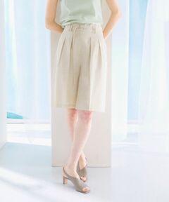 リネンライクハーフパンツ