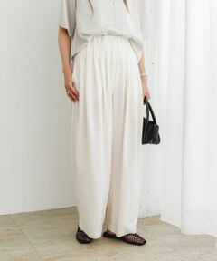 F by ROSSO　タックイージーワイドパンツ