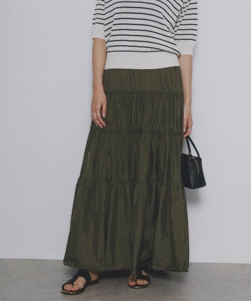 アーバンリサーチROSSO ☆新品ロングスカート アーバンリサーチロッソ ロングスカート フレアスカートえんじ色