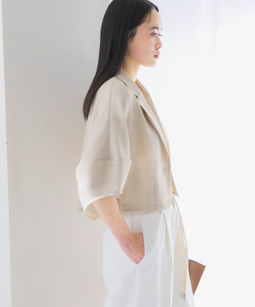 セール】 『InRed6月号掲載』ウォッシャブルメッシュジャケット