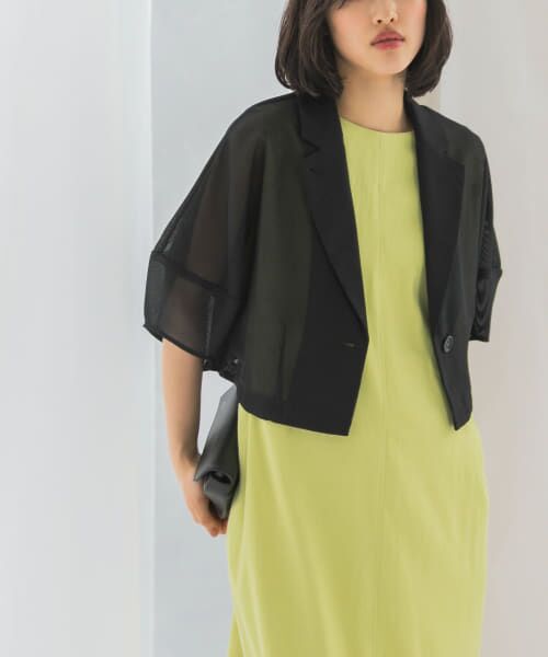 セール】 『InRed6月号掲載』ウォッシャブルメッシュジャケット