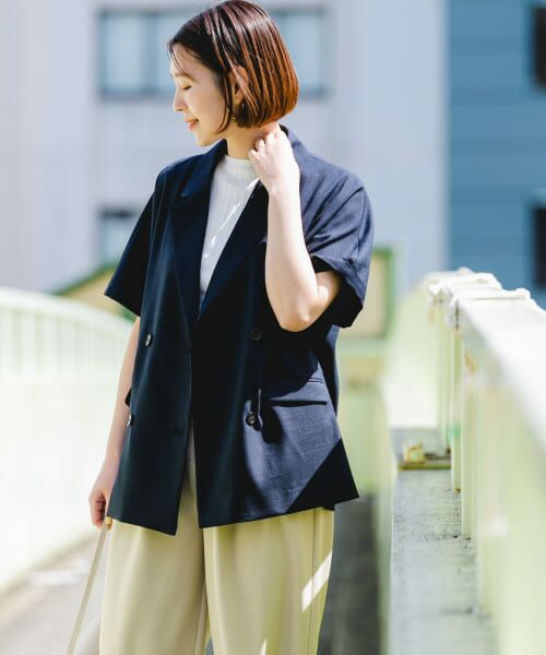 セール】 F by ROSSO ウォッシャブルサマージャケット （その他