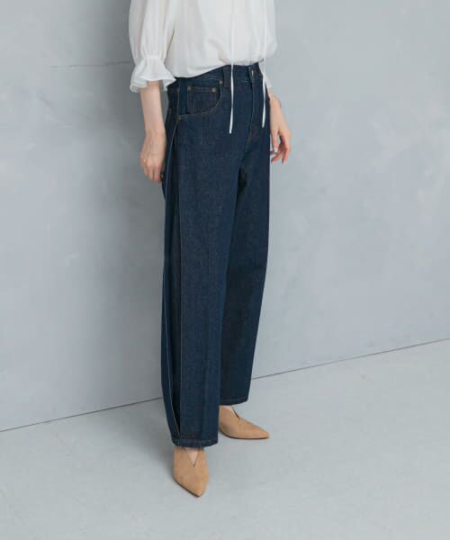 YENN SIDE PLEATED DENIM （デニムパンツ）｜＊＊URBAN RESEARCH ROSSO