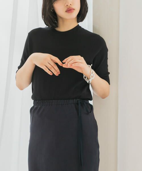 ＊＊URBAN RESEARCH ROSSO / アーバンリサーチ ロッソ ニット・セーター | GICIPI　ARGENTO（Nero）