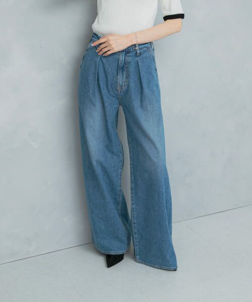 ＊＊URBAN RESEARCH ROSSO / アーバンリサーチ ロッソ デニムパンツ | NEEDBY heritage　AARON（IBARAMDBLU）