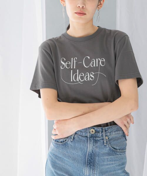 ＊＊URBAN RESEARCH ROSSO / アーバンリサーチ ロッソ Tシャツ | WAVEUNION　SELF CARE IDEA T-SHIRTS（GRAY）