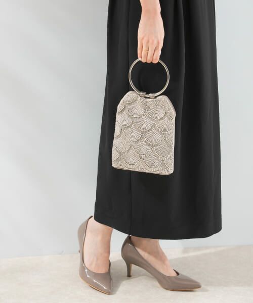 ＊＊URBAN RESEARCH ROSSO / アーバンリサーチ ロッソ バッグ | リングハンドルビジューバッグ（BEIGE）