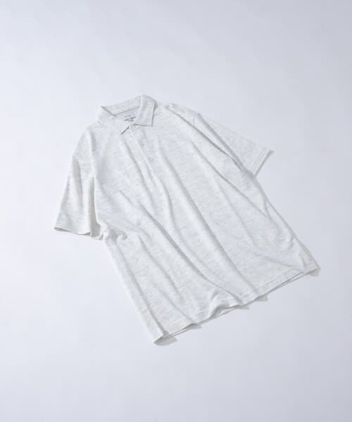 ＊＊URBAN RESEARCH ROSSO / アーバンリサーチ ロッソ ポロシャツ | 『WEB限定』『XLサイズあり』 リネン混カノコポロシャツ（IVORY）