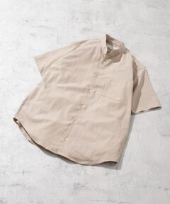 『防シワ』『XLサイズあり』ハイパフォーマンスリネンバンド半袖シャツ