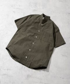 『防シワ』『XLサイズあり』ハイパフォーマンスリネンバンド半袖シャツ