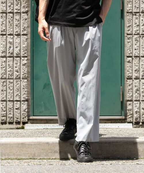 ＊＊URBAN RESEARCH ROSSO / アーバンリサーチ ロッソ その他パンツ | 『WEB限定』『セットアップ対応』『XLサイズあり』クールキープイージースラックス（LIGHT GRAY）