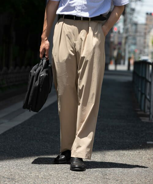 ＊＊URBAN RESEARCH ROSSO / アーバンリサーチ ロッソ その他パンツ | 『WEB限定』『セットアップ対応』『XLサイズあり』クールキープイージースラックス（BEIGE）