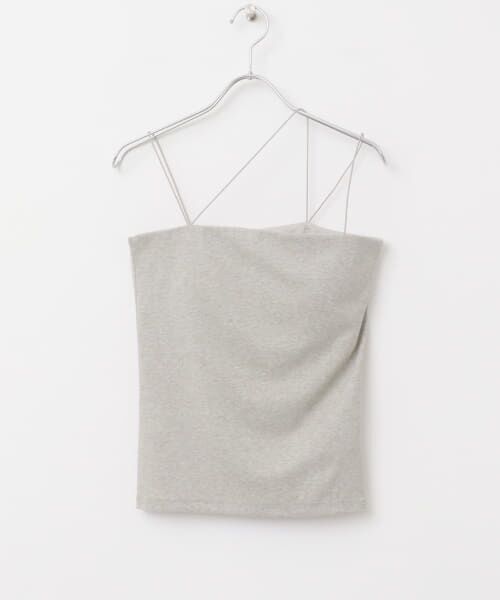 ＊＊URBAN RESEARCH ROSSO / アーバンリサーチ ロッソ キャミソール・チューブトップ | 抗菌防臭カップ付ベアラメキャミソール（GRAY）