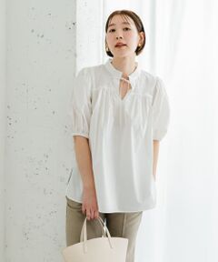 F by ROSSO　パフスリーブチュニックブラウス