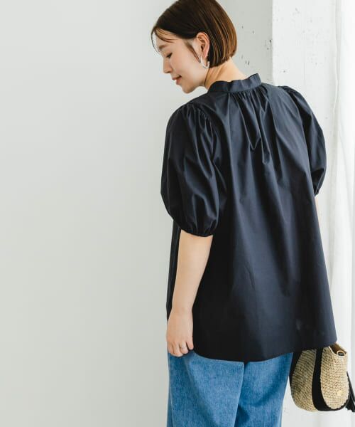 F by ROSSOイージーケアボリュームチュニック　新品 セール】F by ROSSO ボリュームシャツチュニック（チュニック