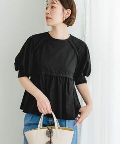 F by ROSSO　プリーツデザインブラウス