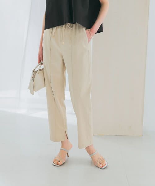 ＊＊URBAN RESEARCH ROSSO / アーバンリサーチ ロッソ その他パンツ | ウォッシャブルイージーテーパードパンツ（L/GREIGE）