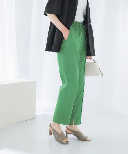 ＊＊URBAN RESEARCH ROSSO / アーバンリサーチ ロッソ その他パンツ | ウォッシャブルイージーテーパードパンツ（GREEN）