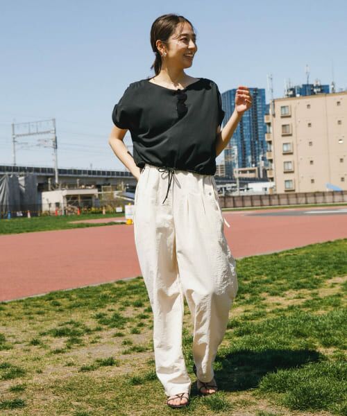 美品！撥水ナイロンイージーパンツ セール】 F by ROSSO 撥水ナイロンイージーパンツ （その他パンツ