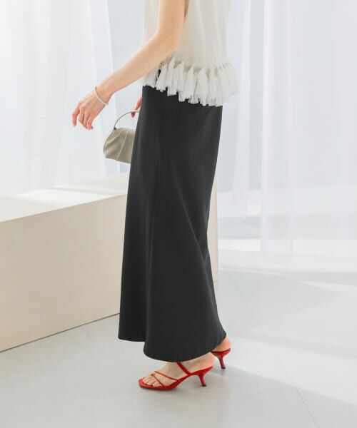 ＊＊URBAN RESEARCH ROSSO / アーバンリサーチ ロッソ スカート | 接触冷感リネン混バイヤススカート（CHARCOAL）