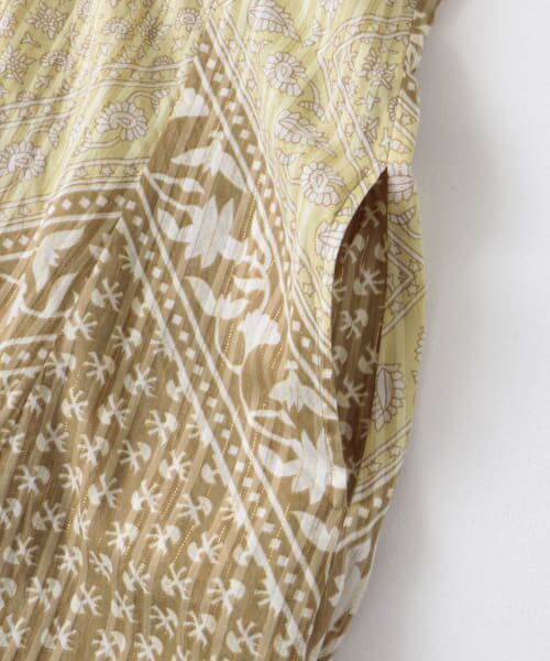 セール!Saruche タイガー柄ラバリワンピース サルーチェ セール】 sara mallika COTTON LUREX SCARF PRINT DRESS