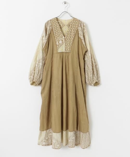 セール】 sara mallika COTTON LUREX SCARF PRINT DRESS