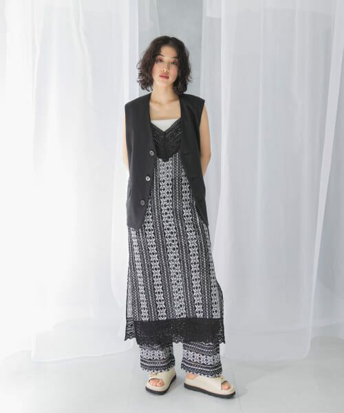 ワンピース saracca セール】 sara mallika COTTON LUREX SCARF PRINT DRESS