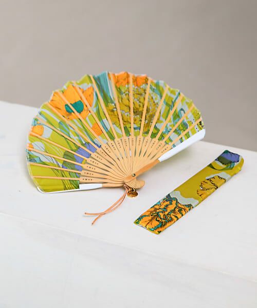 ＊＊URBAN RESEARCH ROSSO / アーバンリサーチ ロッソ その他小物 | manipuri　扇子コラージュブルーム（Yellow）