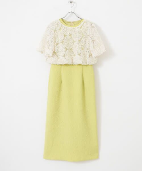 ＊＊URBAN RESEARCH ROSSO / アーバンリサーチ ロッソ ドレス | kaene　デザインリボンボレロセットドレス（yellow）