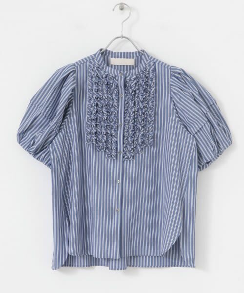 MARILYN MOON Modern tuck frill volume blouse （シャツ
