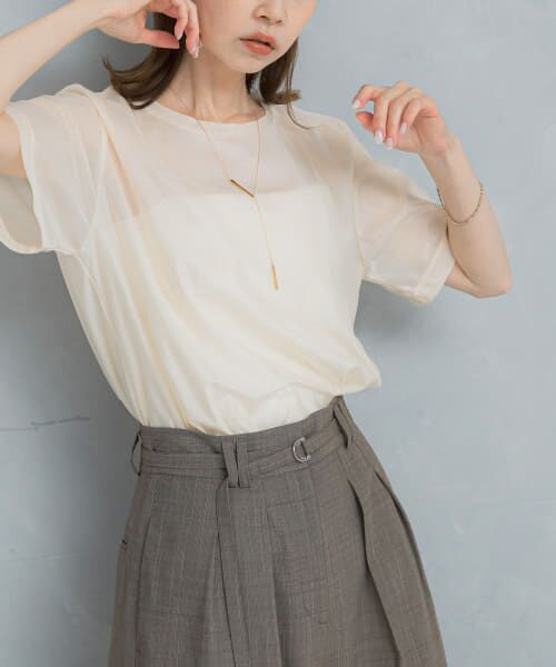 ＊＊URBAN RESEARCH ROSSO / アーバンリサーチ ロッソ Tシャツ | シアーブライトカットソー（off）