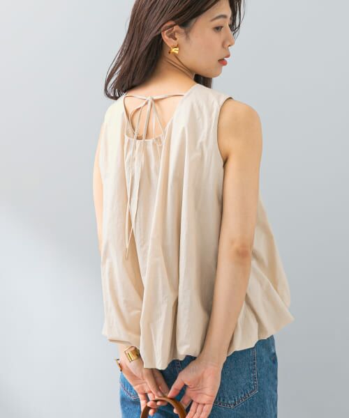 ＊＊URBAN RESEARCH ROSSO / アーバンリサーチ ロッソ シャツ・ブラウス | F by ROSSO　ノースリーブバルーンヘムブラウス（ECRU）