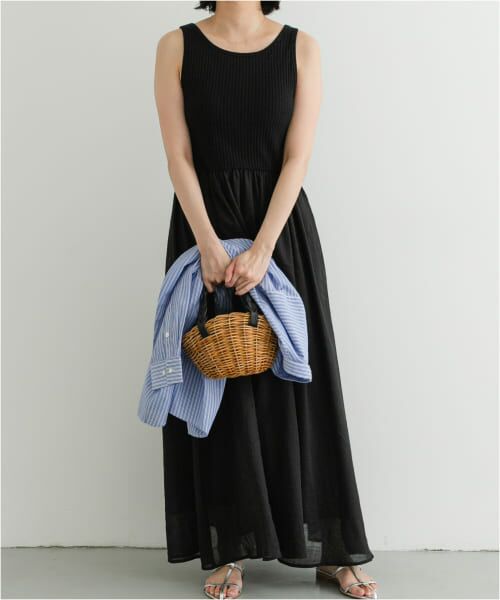 ヨーコドール 新品 ワンピース 旅行に 山陽商会 リゾート ウェア セール】 F by ROSSO カップ付ドッキングワンピース