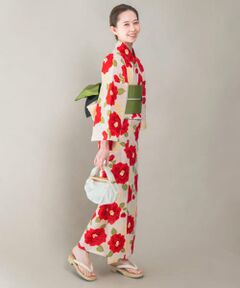 浴衣 つばき/赤