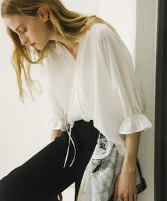 ＊＊URBAN RESEARCH ROSSO / アーバンリサーチ ロッソ シャツ・ブラウス | クールタッチセミシアーフリルブラウス