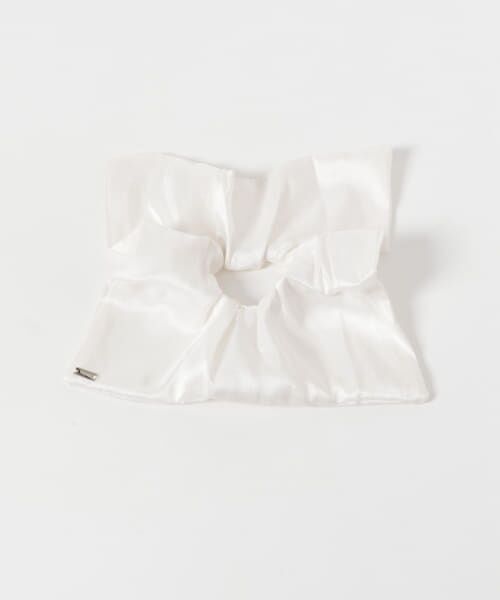 ＊＊URBAN RESEARCH ROSSO / アーバンリサーチ ロッソ ヘアゴム・シュシュ | heyep　Silk Square Medium Scrunchie（WHITE）