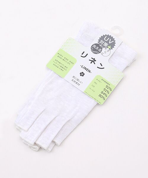 UV PLUS⁺ / ユーブイ プラス（グッズ） 手袋 | レディース UVカット手袋（OFFWHITE）