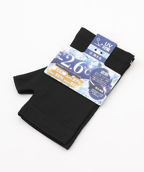 UV PLUS⁺ / ユーブイ プラス（グッズ） 手袋 | レディース UVカット手袋（BLACK）